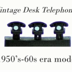 S Scale Detail 1950s-60s Era Telephones -Desk Model FINISHED