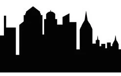 3D Background CITY SCENE -- Thin Profile Design #1