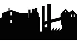 3D Background INDUSTRY SCENE -- Thin Profile Design #2