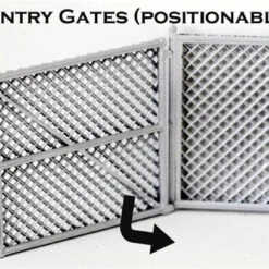 S Scale Detail CHAIN LINK FENCE GATES