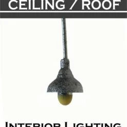 O Scale INTERIOR Lighting, Pack Of 8 Shades, Pre Painted