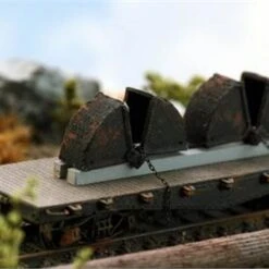 O Scale Detail CLAMSHELL BUCKETS RailCar Load, 2 Pack Pre Finished