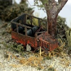 S Scale Vintage 1930's-40's SEDAN Rusting Away, Finished