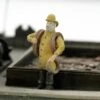 N Scale People, The Fisherman With His Coiled Ropes, Finished -LGB shop Built329C