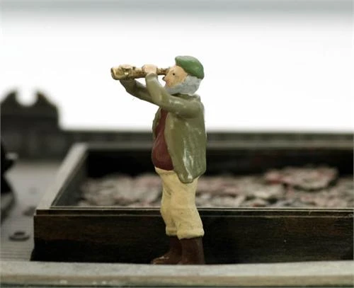 N Scale People, The HarborMaster, With His SpyGlass, Finished 3 N Scale People, The HarborMaster, With His SpyGlass, Finished