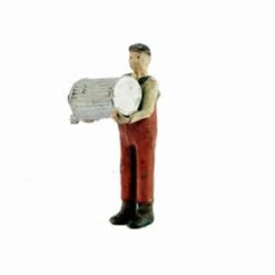 O Scale People, The Garbage Man Emptying Trash Can, Finished