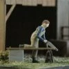 O Scale People, Workshop "In Action" Sawing, Finished Set -LGB shop Built340C