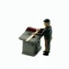 S Scale People, Craftsman At His TABLESAW, Finished Set 1 S Scale People, Craftsman At His TABLESAW, Finished Set -LGB shop Built351B