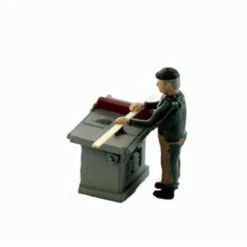 S Scale People, Craftsman At His TABLESAW, Finished Set