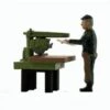 S Scale People, RADIAL ARM SAW And Woodworker, Finished Set 1 S Scale People, RADIAL ARM SAW And Woodworker, Finished Set -LGB shop Built352C