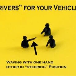 S Scale People, VEHICLE DRIVERS, 3 Pack, Unfinished, SET 1