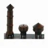 S Scale Detail FACTORY Style Roof Vents, 3 Pack RUSTED -LGB shop Built389A