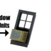 O Scale Detail Air Conditioners For Windows Or Wall, 4 Pack, 2 Sizes, Finished -LGB shop Built393