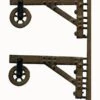 O Scale Detail, Building HOISTS, 2 Pack Finished -LGB shop Built400A