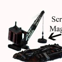 S Scale Detail Scrap Metal MAGNET, Pre Finished