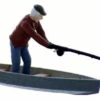 O Scale People, Gone Fishing, Fisherman With His Pole And Boat, Finished -LGB shop Built430B