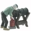 O Scale People, The OIL GUY, Pouring Oil, Finished Set 1 O Scale People, The OIL GUY, Pouring Oil, Finished Set -LGB shop Built447A