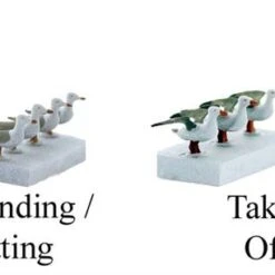 O Scale SEAGULLS, Taking Off And Sitting, FINISHED