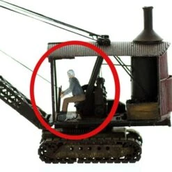 S Scale People, Equipment Or Machine Operator SEATED 2 Pack, Unfinished