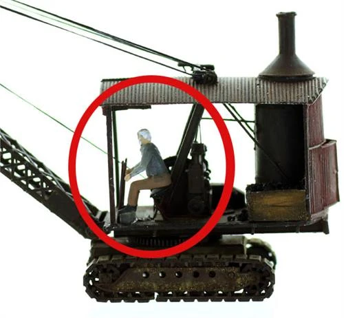 S Scale People, Equipment Or Machine Operator SEATED 2 Pack, Unfinished 3 S Scale People, Equipment Or Machine Operator SEATED 2 Pack, Unfinished