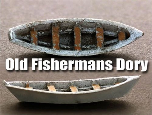 O Scale WaterFront Fishermans Dory, Finished 3 O Scale WaterFront Fishermans Dory, Finished