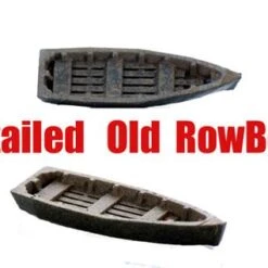N Scale WaterFront Wooden RowBoats, 2 Pack Finished