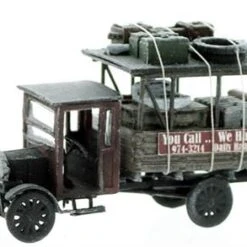S Scale Vehicle, 1920's-30's Era Junkmans Local Hauling Truck, Finished