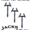 O Scale Rooftop Details SMOKE JACKS 3 Pack Finished -LGB shop Built509