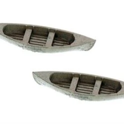 O Scale WaterFront Wooden RowBoat Style 2 Double Ender, Finished