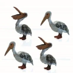 HO Scale Details, PELICANS 4 Pack Unpainted