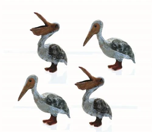 HO Scale Details, PELICANS 4 Pack Unpainted 3 HO Scale Details, PELICANS 4 Pack Unpainted
