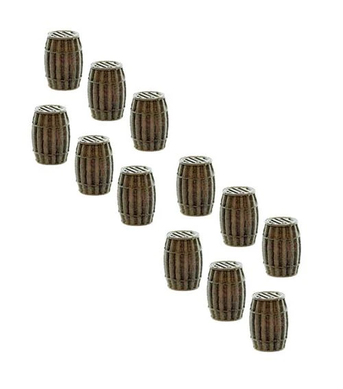 HO Scale Detail WOODEN BARREL, BULK PACK Of 12, Finished 3 HO Scale Detail WOODEN BARREL, BULK PACK Of 12, Finished