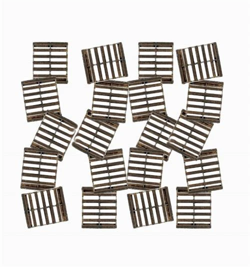 HO Scale Detail Wooden Pallets, Bulk Pack Of 20 Unpainted 3 HO Scale Detail Wooden Pallets, Bulk Pack Of 20 Unpainted