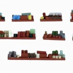 S Scale Detail, Interior Shelves Set Of 10, Super Detailing