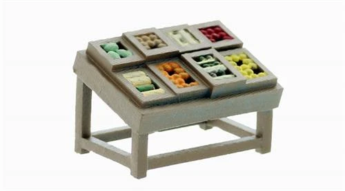 S Scale Details, Fruit And Vege Vendor Table, Finished 3 S Scale Details, Fruit And Vege Vendor Table, Finished