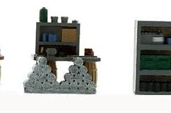 HO Scale Detail, Work Yard Or Building Side Clutter, 3 Pieces Come Finished