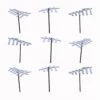 HO Scale Details Rooftop TV Antennas 9 Pack -LGB shop Built616A