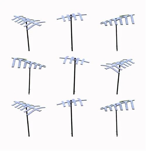 HO Scale Details Rooftop TV Antennas 9 Pack 3 HO Scale Details Rooftop TV Antennas 9 Pack