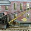 N Scale Traveling Rail Crane, INDUSTRIAL Service Crane Finished Model -LGB shop Built619E.1 1