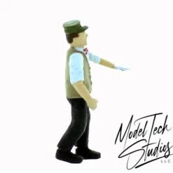 S Scale People, Railroad Station Agent In Uniform, Finished