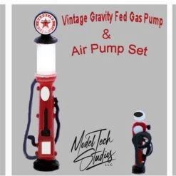 O Scale Detail Gas Pump And Air Pump Set, Gravity Fed Style Unpainted