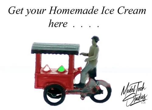 N Scale Ice Cream Cart Roadside Vendor Kit Includes Vendor Figure 3 N Scale Ice Cream Cart Roadside Vendor Kit Includes Vendor Figure