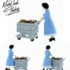 S Scale People, Grocery Lady Pushing Loaded Shopping Cart Finished Set 2 S Scale People, Grocery Lady Pushing Loaded Shopping Cart Finished Set -LGB shop Built654