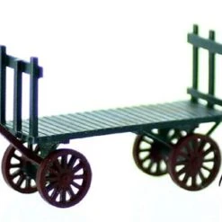 S Scale Baggage Wagon Finished Model, Layout Ready