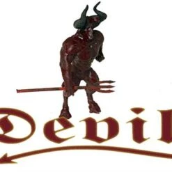 O Scale People DEVIL With Pitchfork Finished Creature