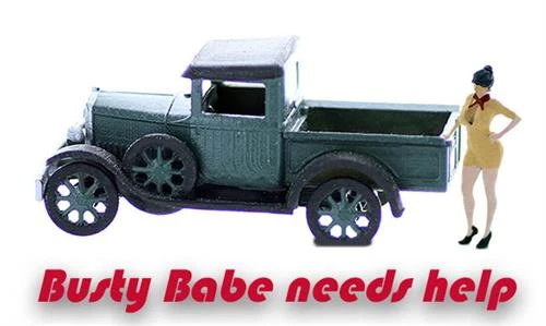 O Scale People BUSTY BABE Finished Figure 3 O Scale People BUSTY BABE Finished Figure