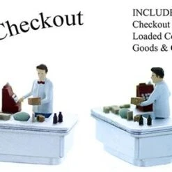 O Scale People Checkout Boy And Counter Set Finished