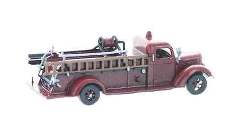 HO Scale 1940s-50s FIRE TRUCK, Style 1 Finished Built Up Model 1/87 3 HO Scale 1940s-50s FIRE TRUCK, Style 1 Finished Built Up Model 1/87