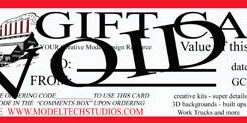 2018 Gift Card For The Creative Modeler