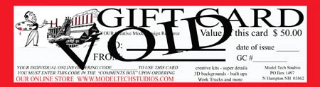 2018 Gift Card For The Creative Modeler 3 2018 Gift Card For The Creative Modeler